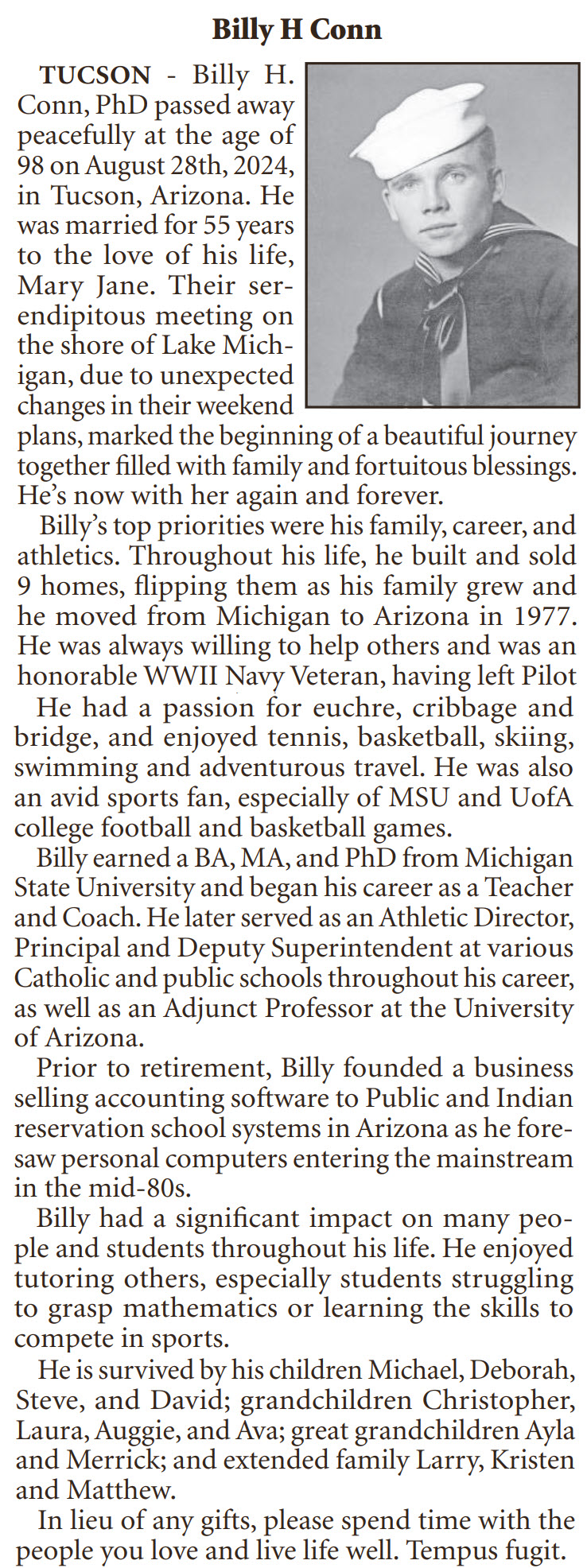 Billy Conn Obit